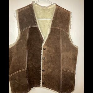 Faux Leather Vest Unisex M/L
